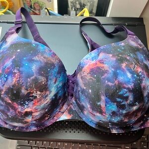 Torrid Cosmic Print Bra in Blue and Purple